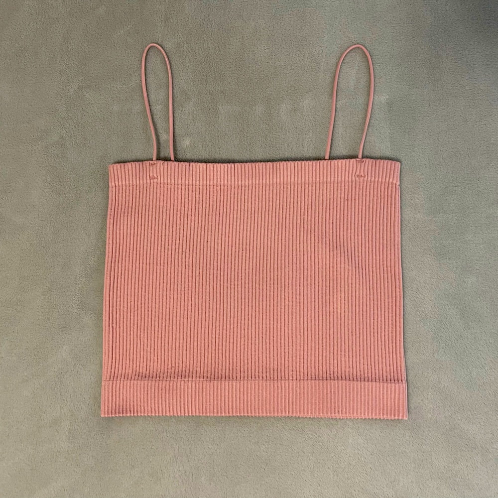 spaghetti strap tank pink